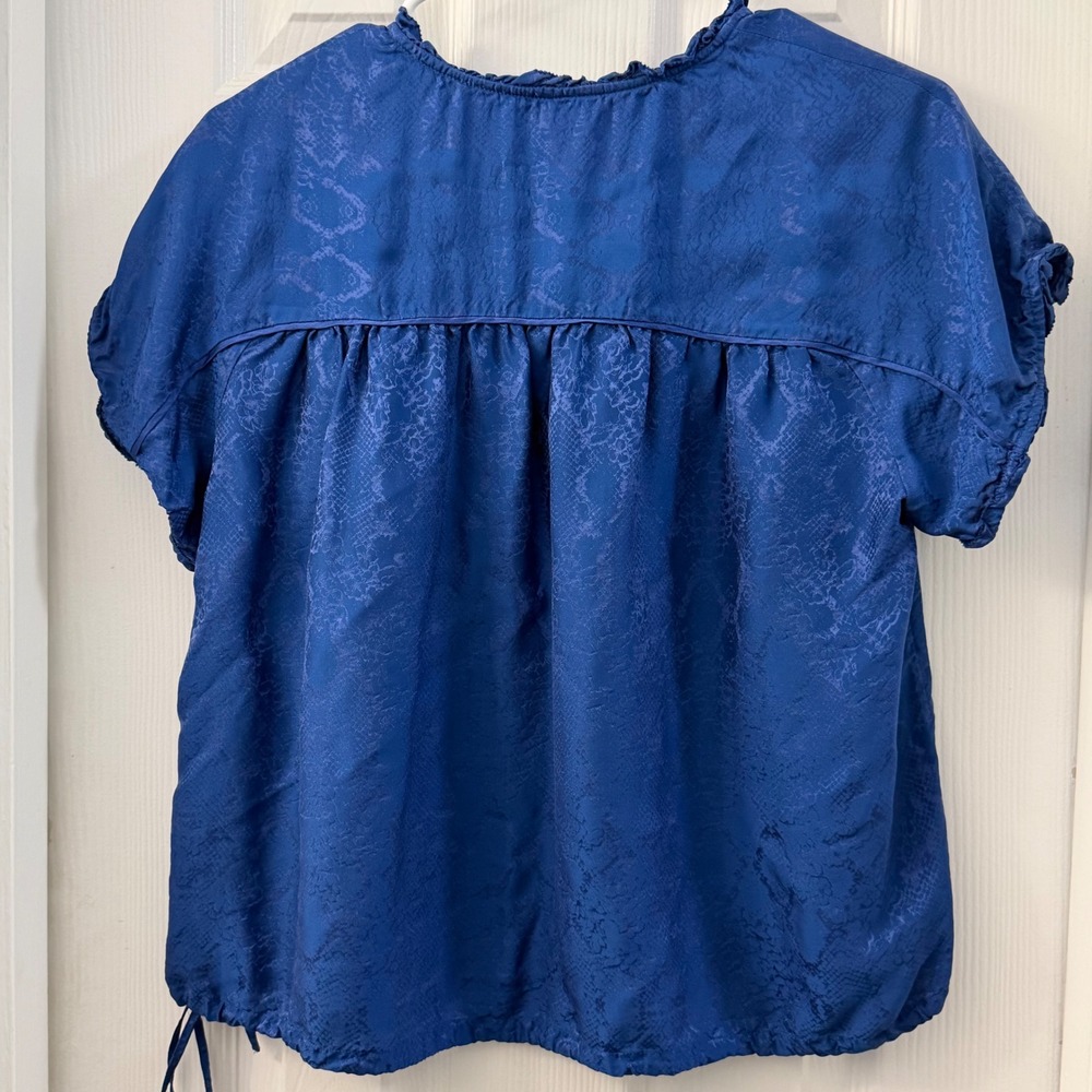 Zadig & Voltaire Terson Jac Python Blue Silk Visc… - image 2